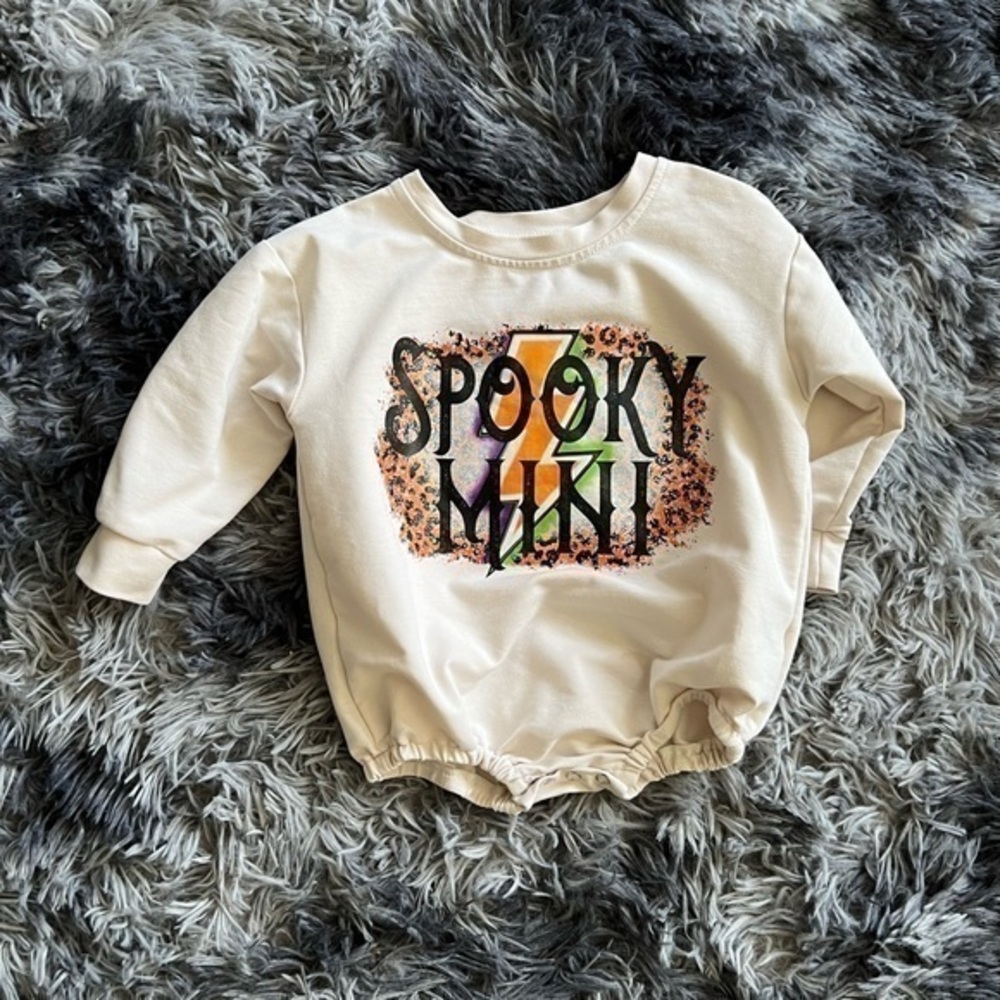 Spooky mini babygirl romper